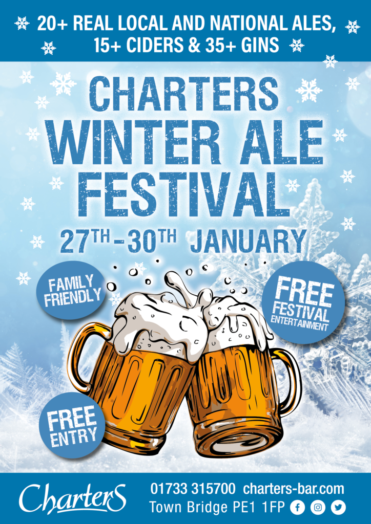 WINTER ALE FESTIVAL Charters Bar Peterborough