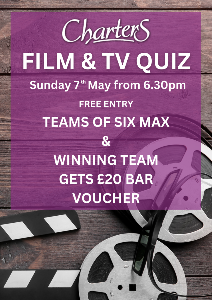 FILM & TV QUIZ (A4 Document) Charters Bar Peterborough